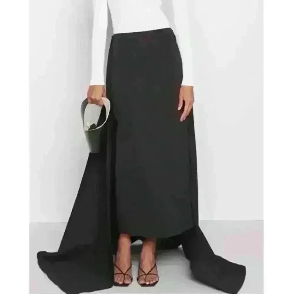 STAUD Black Maxi Skirt